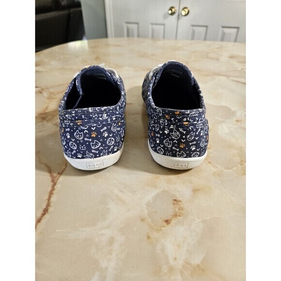 Bobs By Skechers Itty Kitty Sneakers Memory Foam Cat Navy Blue Shoes Size 6 - Picture 4 of 10
